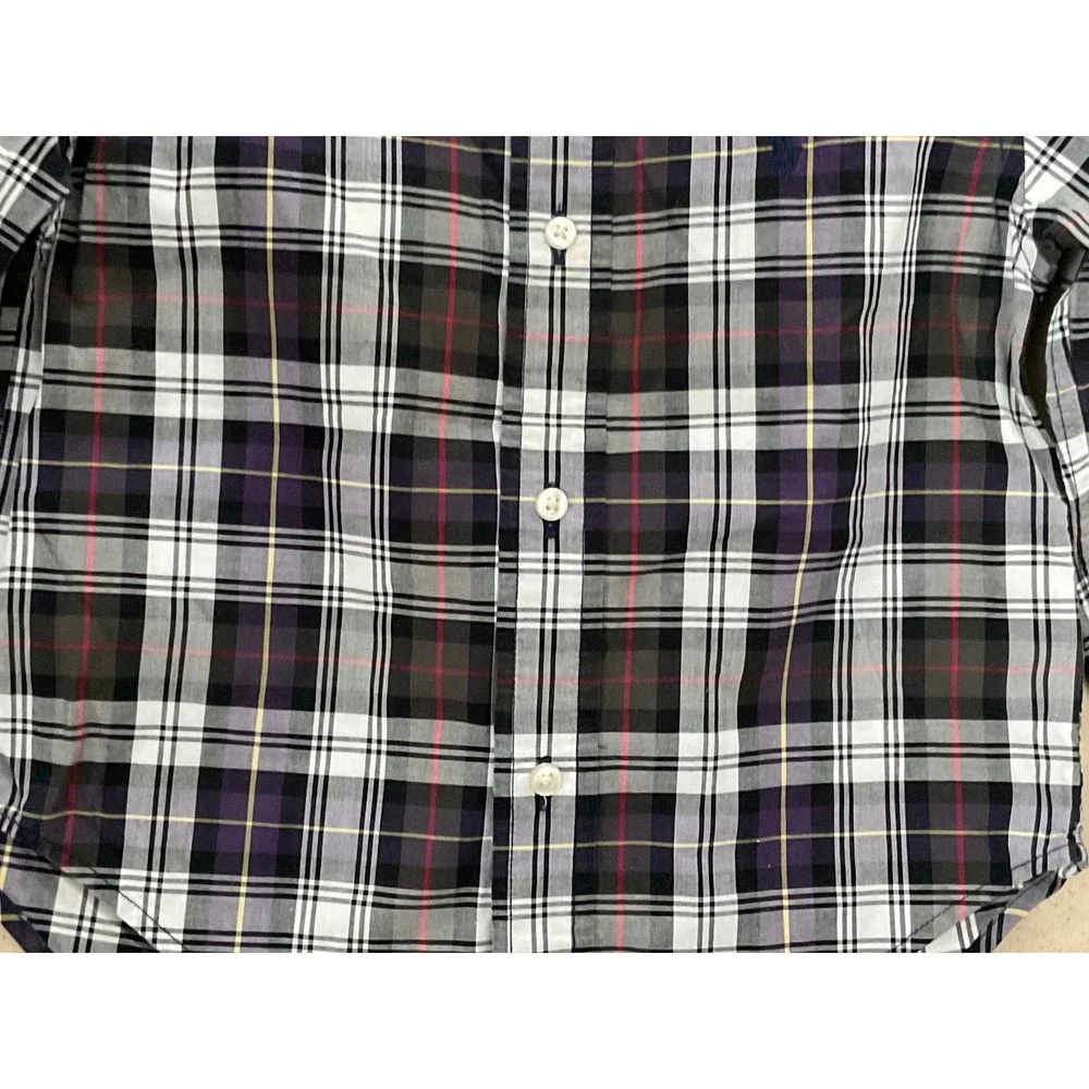Ralph Lauren Polo Plaid Boys size 2T Button Down Shirt Long‎ Sleeve Cotton